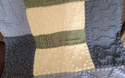 Blanket crochet pattern with dog theme