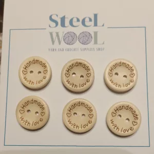 Handmade with love buttons