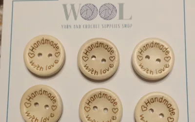 Handmade with love buttons