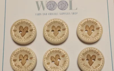 Handmade with love buttons