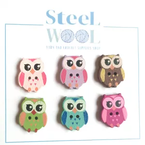 Owl shaped buttons