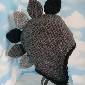 Dinosaur hat crochet pattern