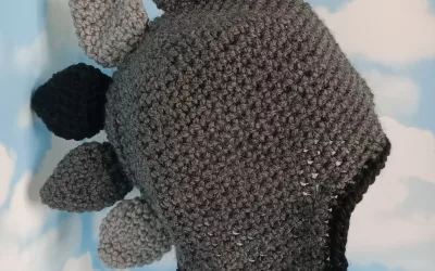 Dinosaur hat crochet pattern