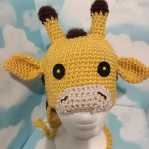 Giraffe hat crochet pattern