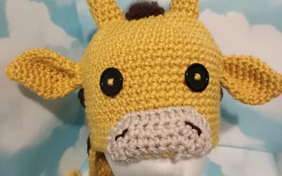 Giraffe hat crochet pattern