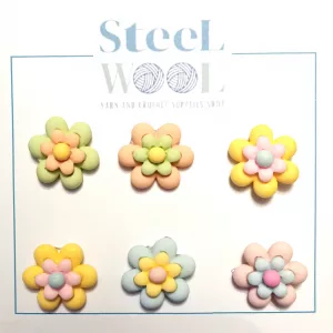 Flower shaped buttons