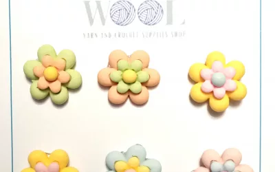 Flower shaped buttons