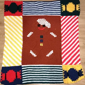 Gingerbreadman blanket pattern