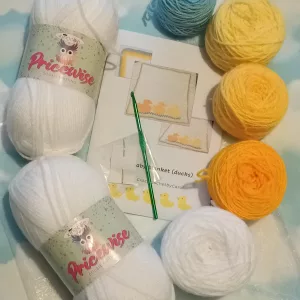 Duck blanket crochet kit