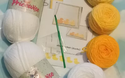 Duck blanket crochet kit