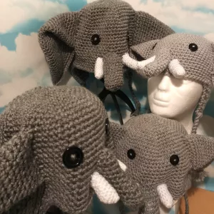 Elephant hat crochet kit